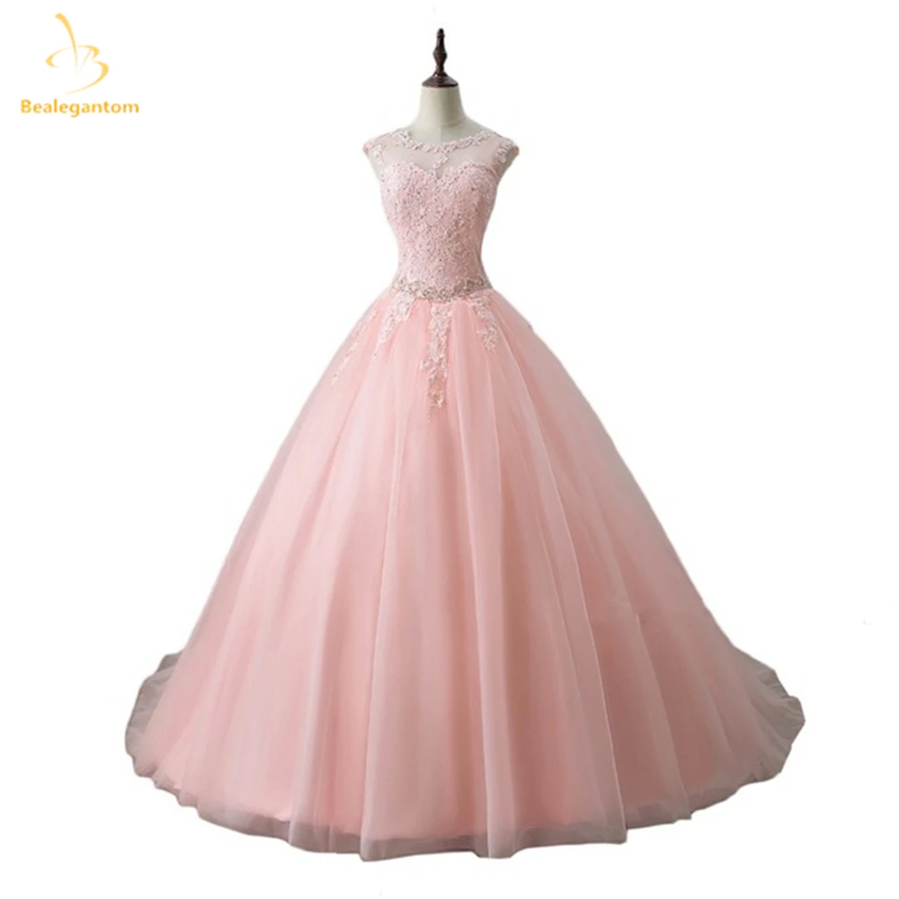 

Bealegantom Cheap Stock Quinceanera Dresses 2021 Ball Gown Appliques Beaded Sweet 16 Dress Debutante Vestidos De 15 Anos QA1609