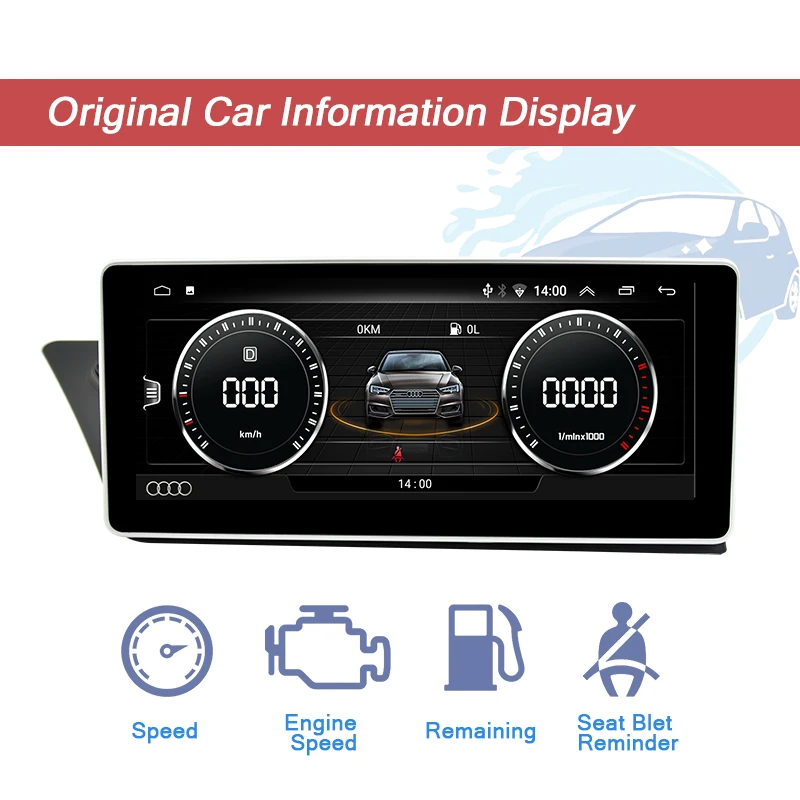 Автотоп 10,2" ips автомобильный DVD gps плеер Android 8,1 для Audi A4 A5 S4 S5 2009- автомобильный Радио Мультимедиа gps навигация WiFi BT SWC