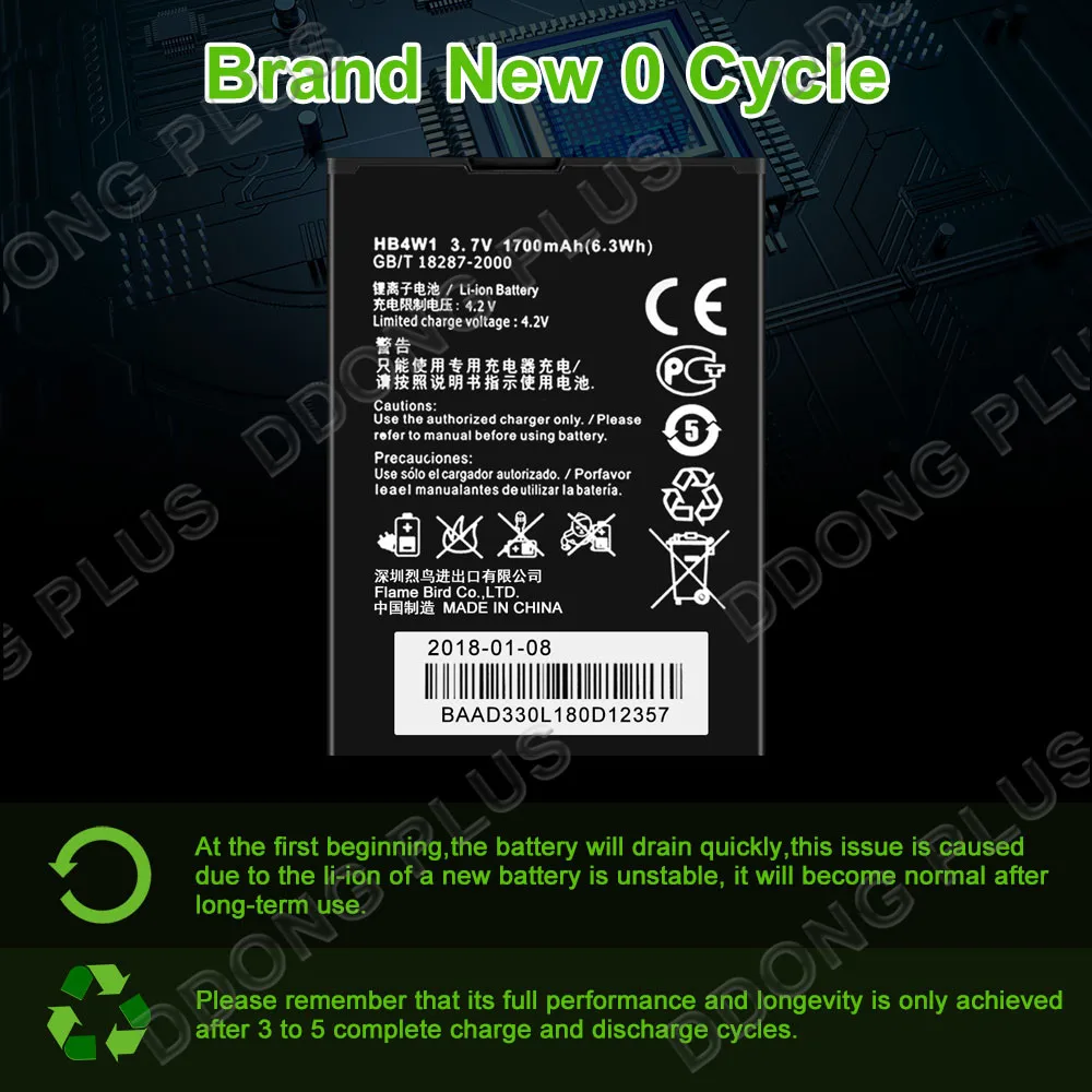 

HB4W1 Battery For Huawei U8685D U8951D H881 H867G H868C Battery HB4W1H Replacement Repair Part