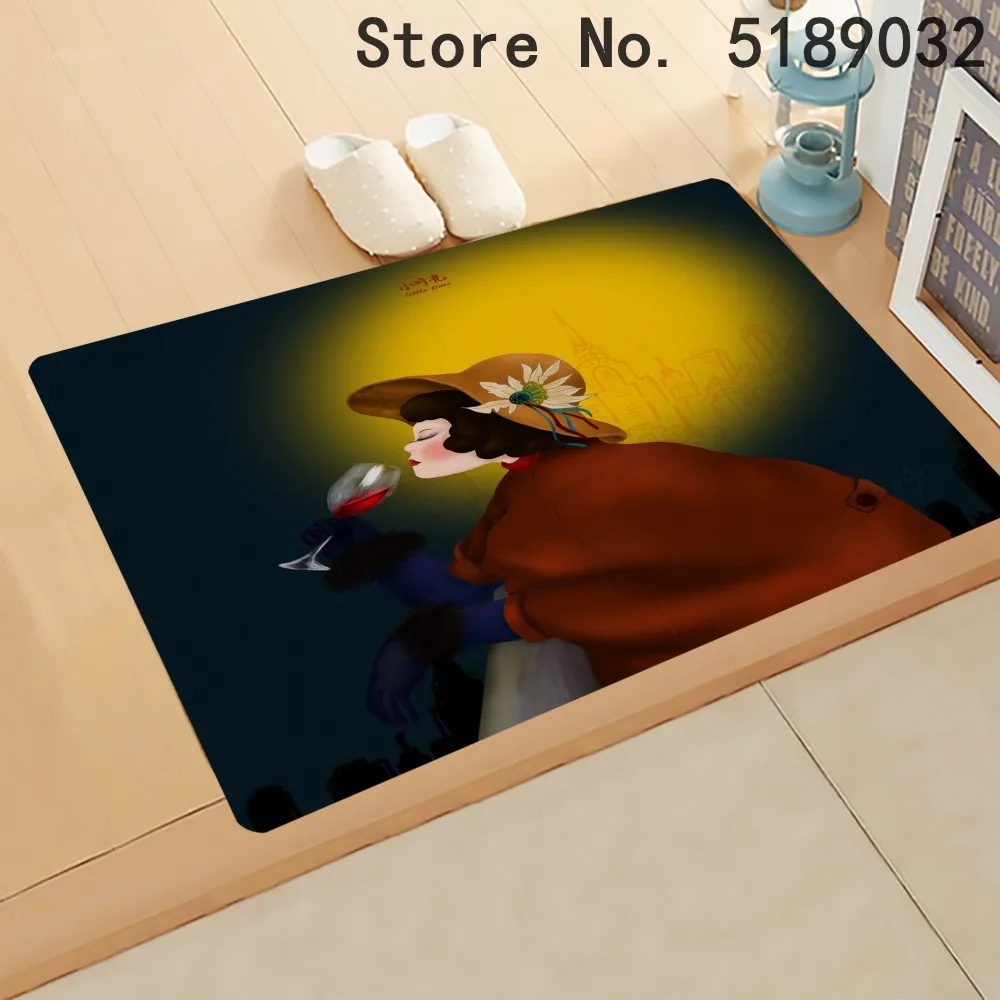 Сексуальные женские коврики для улицы 3d принт входные ванной комнаты и кухни 40x60