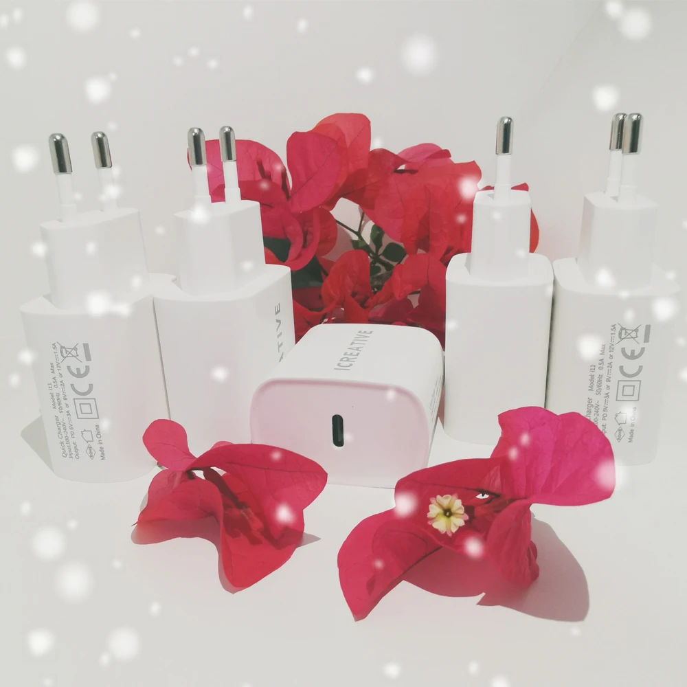 Мини USB зарядное устройство 18 Вт Quick Charge PD3.0 мобильный телефон быстрой зарядки Type C