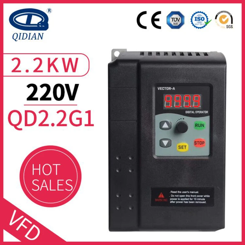 

QD350 2.2kw power 3 phase 220v output frequency inverter converter ac motor drive VSD VFD Inverter
