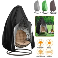 waterproof garden swing cover outdoor rocking chair rainproof canopy dust cover hanging garden furniture protective cover
