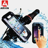 arvin waterproof motorcycle bicycle handlebar phone holder for iphone x 8 7 cycling bike mobile phone case bag support gps mount
