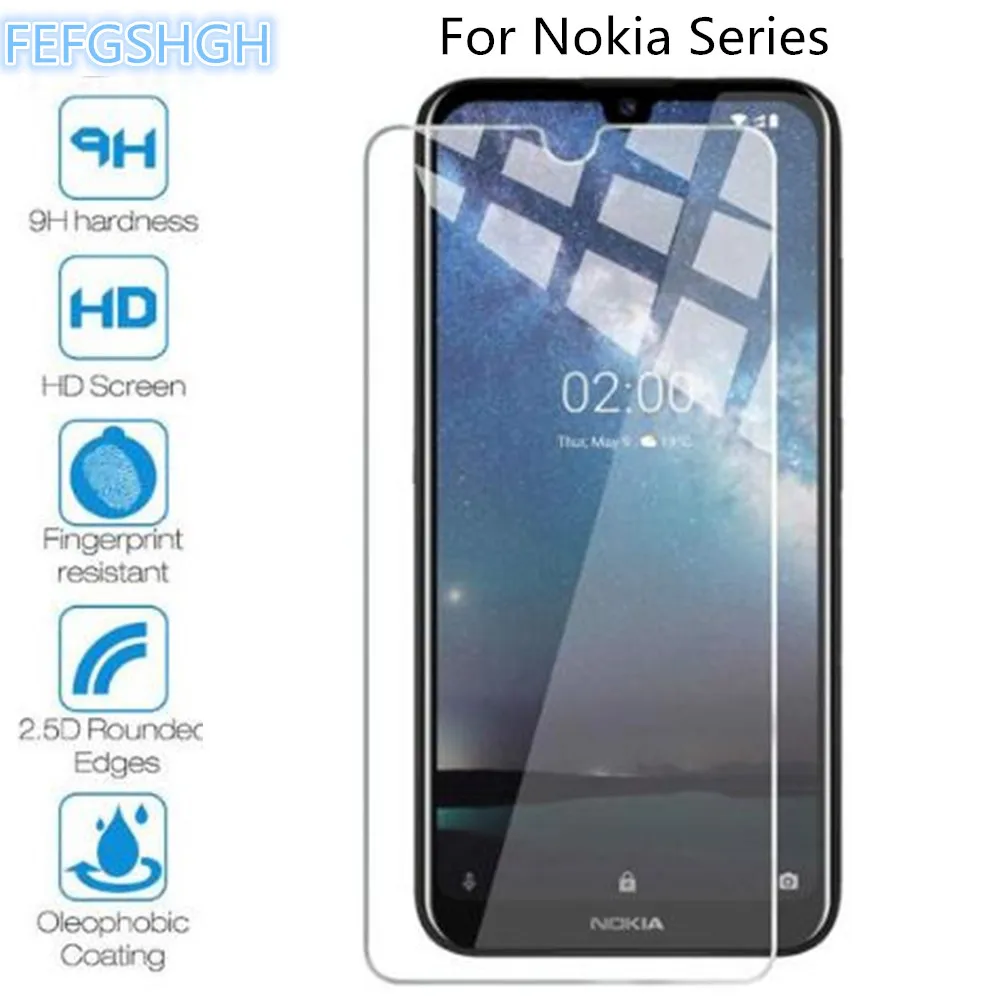 9H 2.5D Закаленное стекло для Nokia 3V Взрывозащищенная Защита экрана 2 3 4 7 защитная