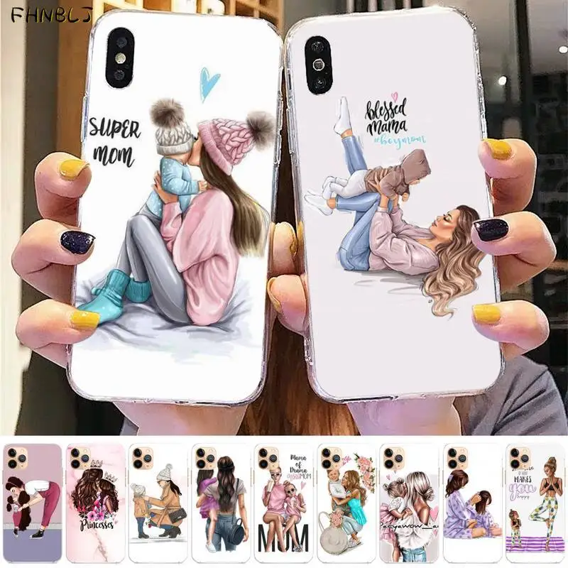 Чехол FHNBLJ для телефона iphone 12 11 pro max 8 7 6 6S Plus X 5S SE 2020 XR XS MAX с черными и коричневыми