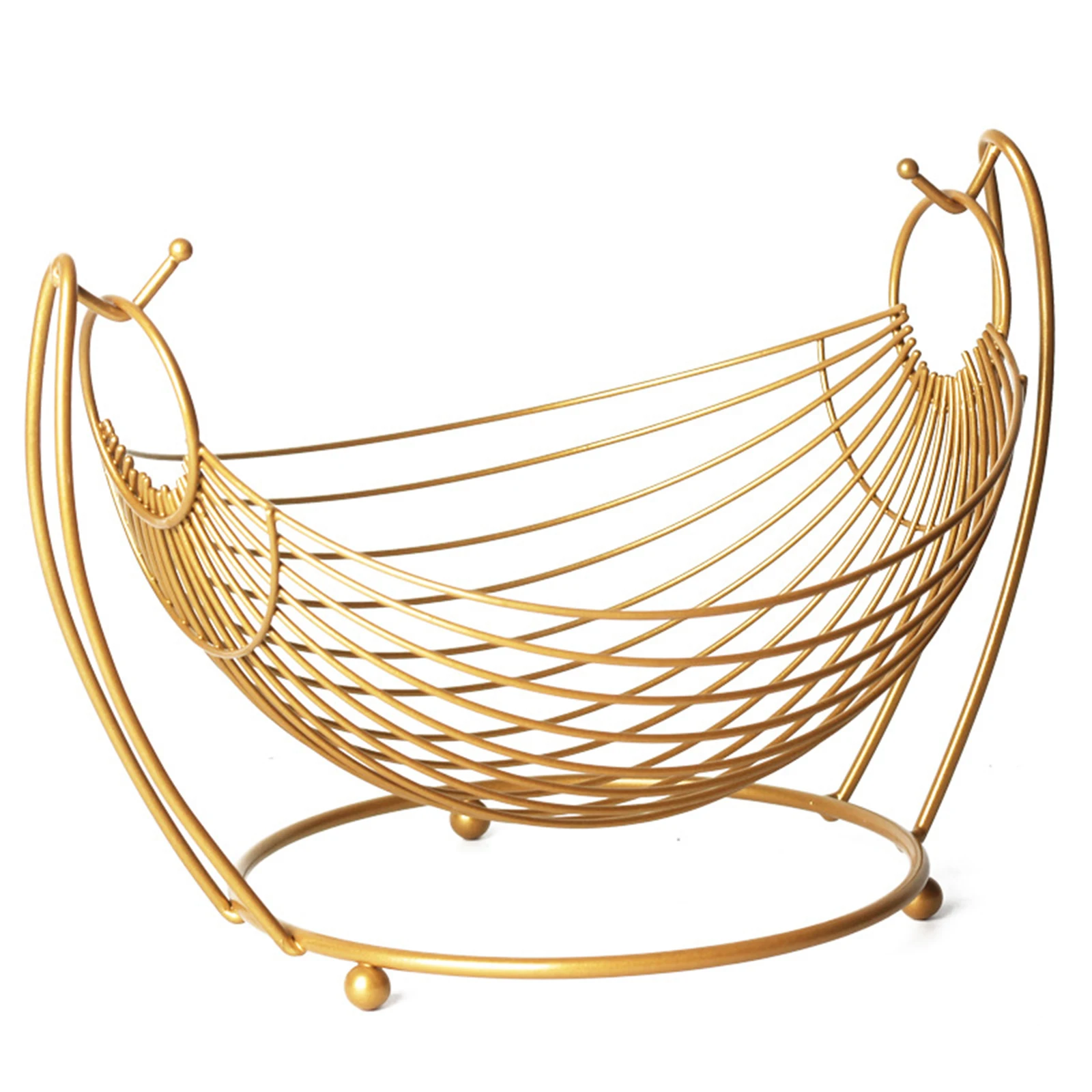 

Fruit Vegetable Basket with Hammock Shape Durable Washable Fashion Simple Detachable Suit for Living Room Bedroom FBS889