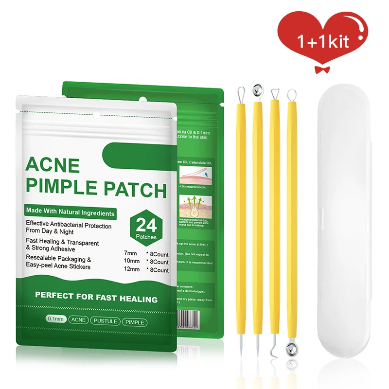 

New Acne Removal Needles Pimple Blackhead Remover Tools Facial Pore Cleaner Black Dots Cleaner Face Skin Care Tools 4Pcs/set