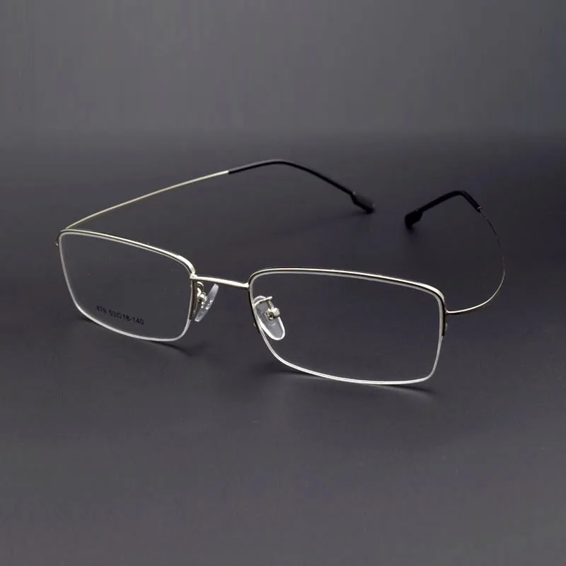 Оправа для очков мужчин и женщин светильник кие Серебристые тонкие дужки с