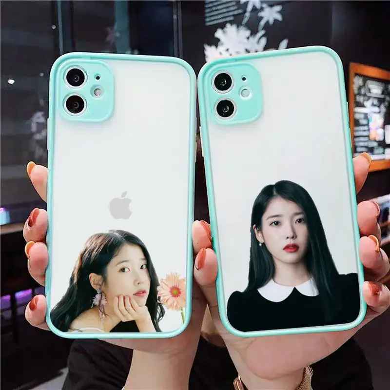 

IU Korean singer Phone Case Matte Transparent For iPhone 12 Mini 11 Pro XR XS Max 7 8 Plus