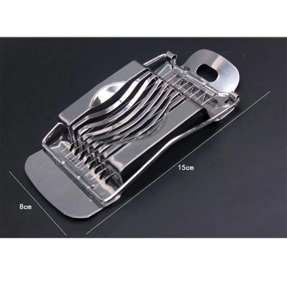 

Heavy Duty Metal Egg Slicer Egg Cutter Multipurpose Stainless Steel Wire Egg Slicer for Cutting Boiled Eggs