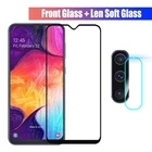 Защитное стекло 2 в 1 для Samsung Galaxy A50, A40, 70, A30, A20, A10, закаленное стекло и объектив камеры для Samsung A 50, защита экрана