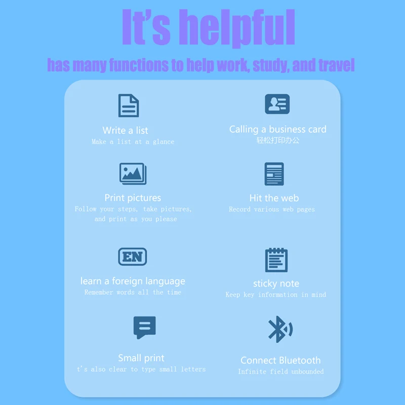 Термопринтер C9 портативный беспроводной Bluetooth для Android/IOS | Компьютеры и офис