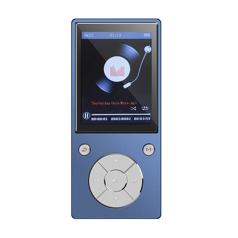 C11-mp3 player-Blue HIFI музыкальный MP3 плеер без потерь с Bluetooth 4,2 встроенный динамик 16G MP3 музыкальный плеер sd-карта до 128G/2,4 HD экран - Цвет: C11-mp3 player-Blue