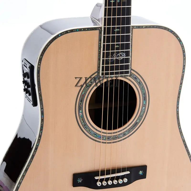 Высокое качество Полный Акустическая гитара из массива D45 Стиль