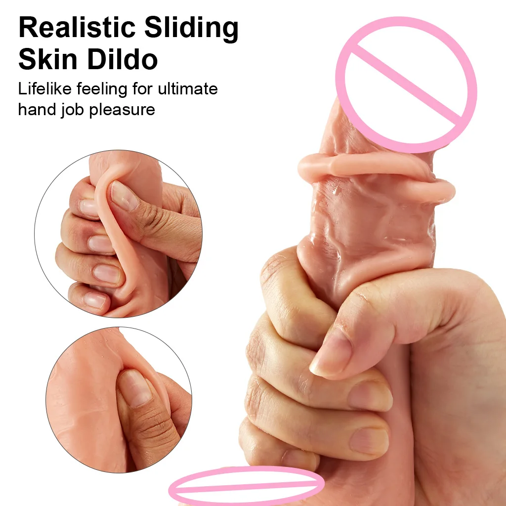 Luvkis реалистичный фаллоимитатор для кожи женщин 6 9 дюймов пенис Мошонка