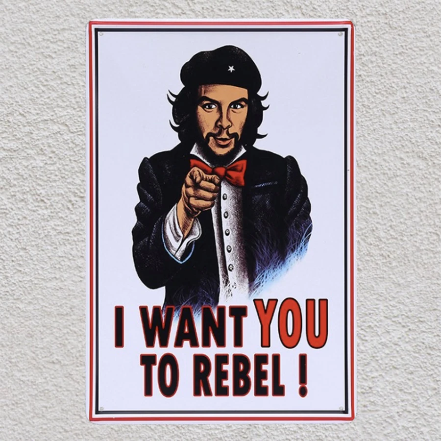 1 шт. Che Guevara rebel revolution Гавана куба я хочу вас Оловянная табличка настенные таблички