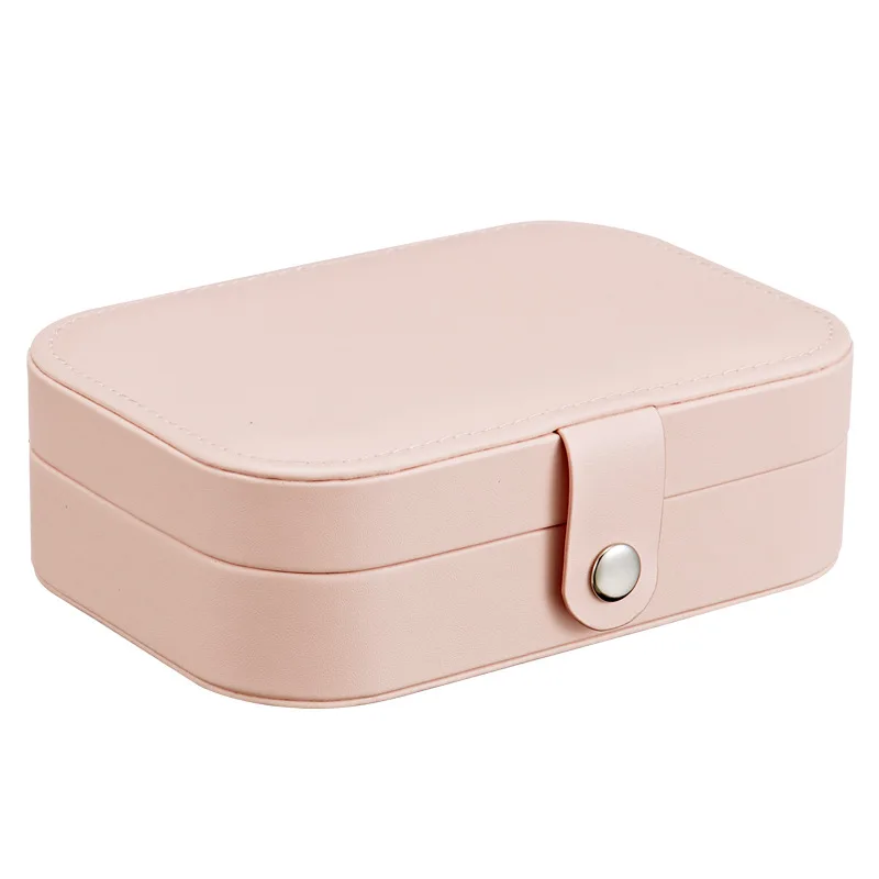 Jewelry Box  PU Leather Jewellery storage Earring Boxes Packaging Storage Display Case Organizer for Home Travel girl gift