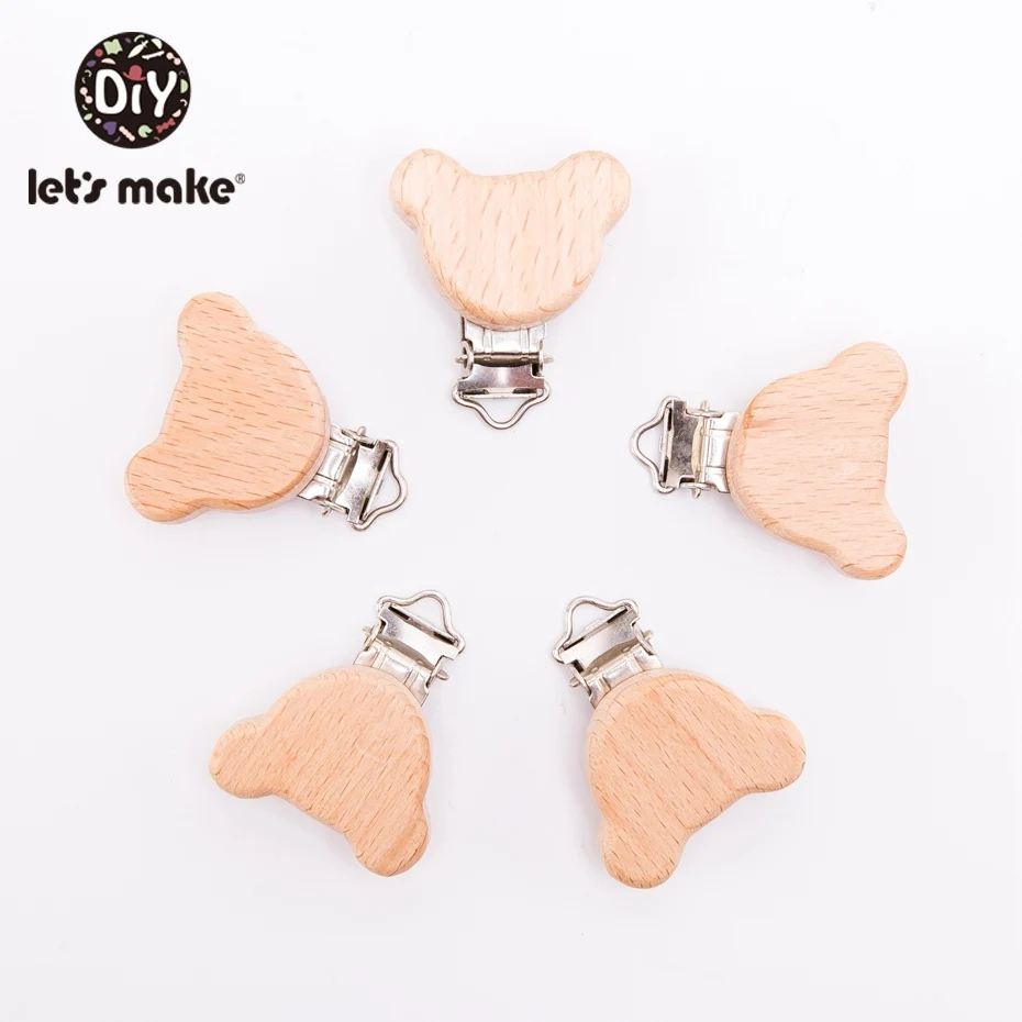 style 4 Let's Make/пустышка-клипса, 20 шт., круглая деревянная гравировка на заказ, деревянная пустышка-клипса, нейтральный подарок для соски, цепочка для прорезывания зубов - Цвет: style 4
