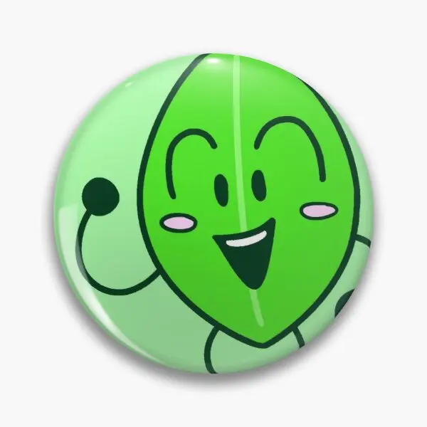 

Bfdi Leafy Customizable Soft Button Pin Cartoon Clothes Creative Brooch Women Collar Funny Gift Badge Hat Fashion Jewelry Cute