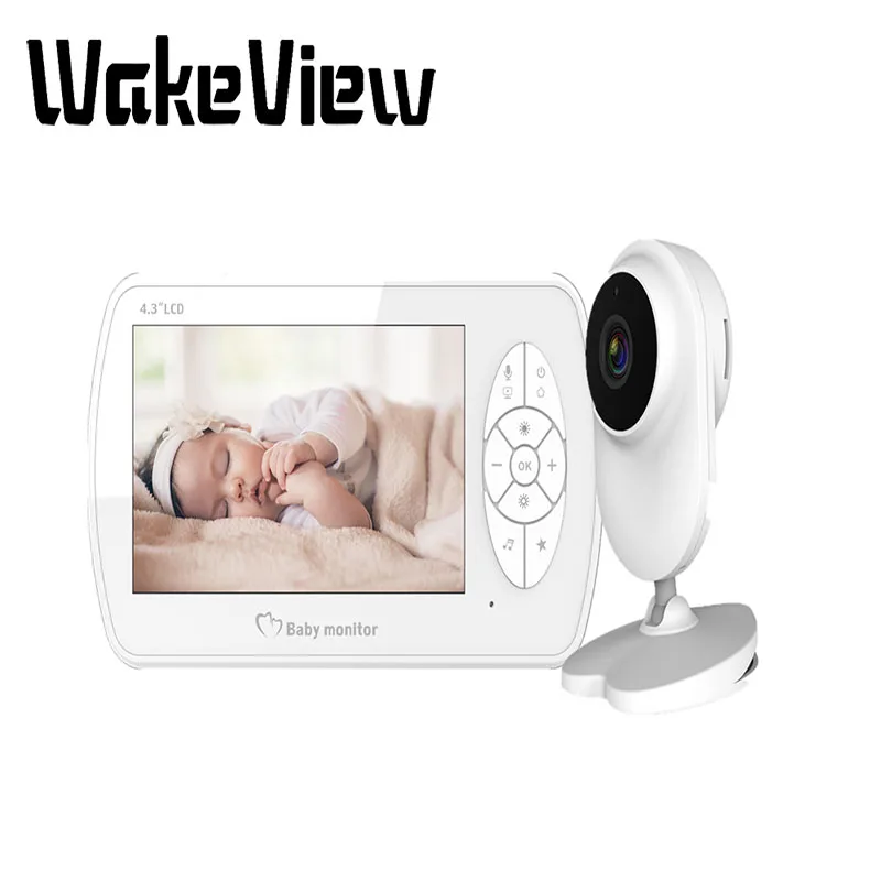WakeView HD 1080P видео Видеоняни и радионяни Беспроводной с 4 3 дюйма ЖК дисплей