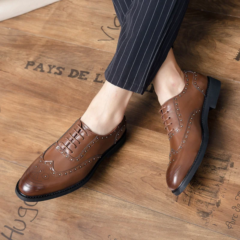 

Luxurious Brand Italian Leather Shoes Large Size Luxury Male Shoe Moccasins For Men Oxford High Quality Casual Party Formal