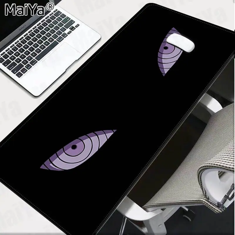 Lock Edge 40X90cm Maiya крутой аниме Наруто глаза Ноутбук игровой мыши коврик для мыши большой коврик для мыши клавиатуры коврик - Цвет: Lock Edge 40X90cm