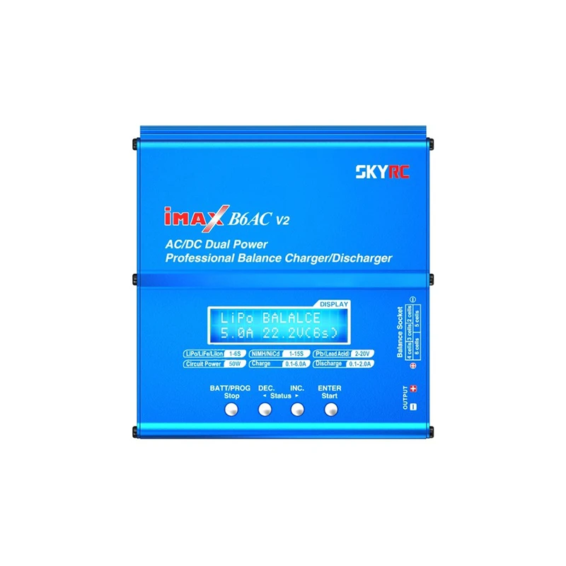 SKYRC IMAX B6AC V2 Зарядное устройство 50 Вт Lipo батарея баланс RC Dis зарядное вертолет