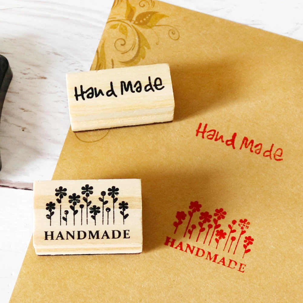Натуральные ручной работы деревянные штамп деревянный | Дом и сад