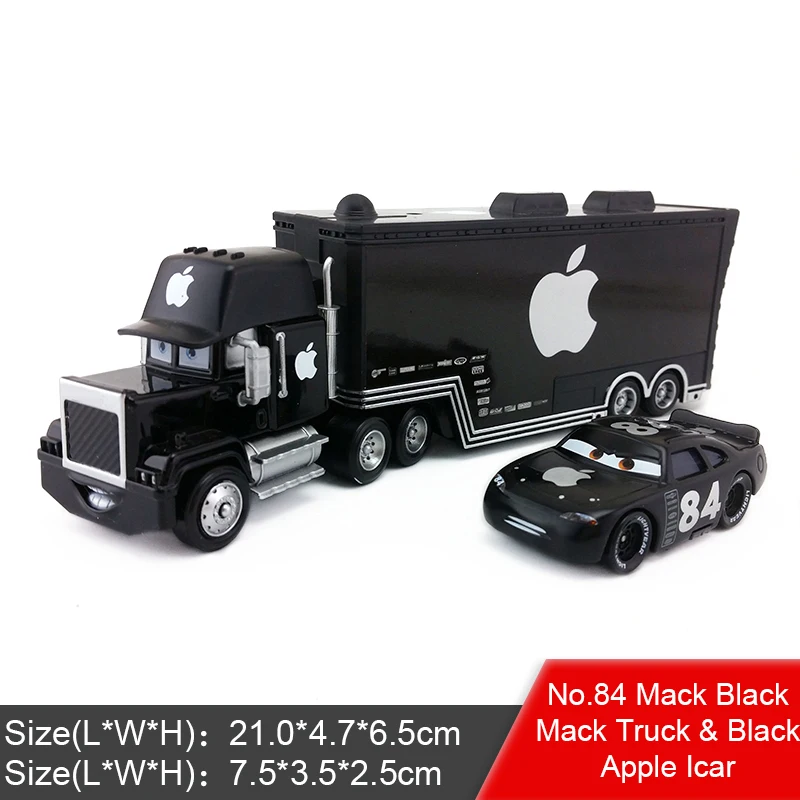 Disney Pixar Cars 2 3 Lightning McQueen Jackson Storm Mack Uncle Truck King 1:55 литой под давлением Металлический