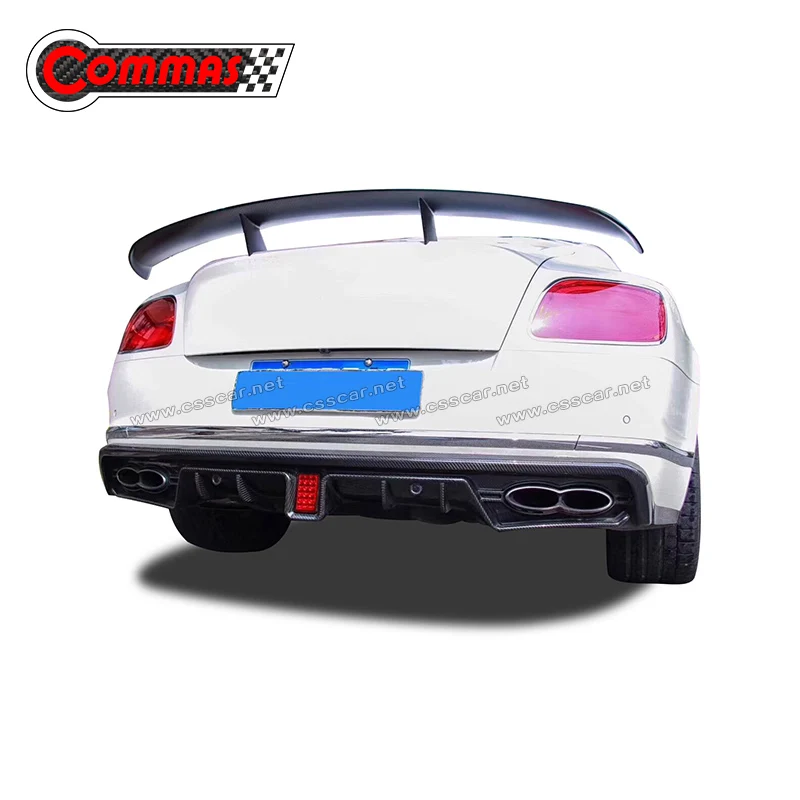 Задний спойлер из настоящего углеродного волокна для Bentley GT 2012 2013 V8 модификация