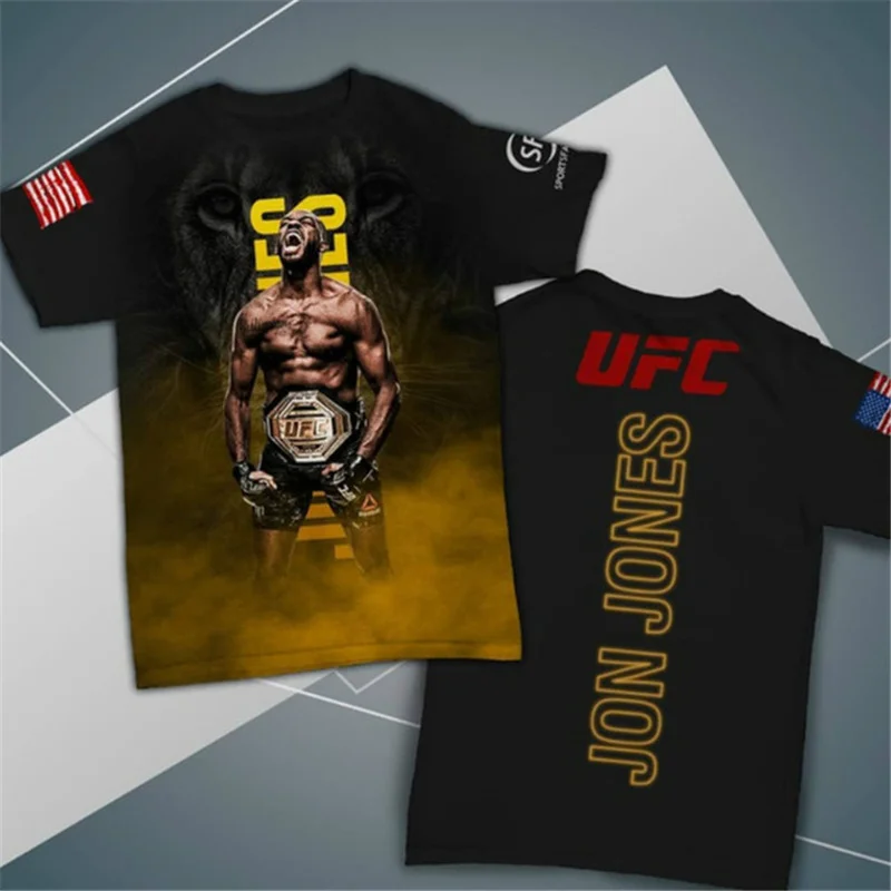 

Men's 3D Orinted O-Neck T-Shirt International Sports Boxer Fashion Dynamic Hot Selling New 2021