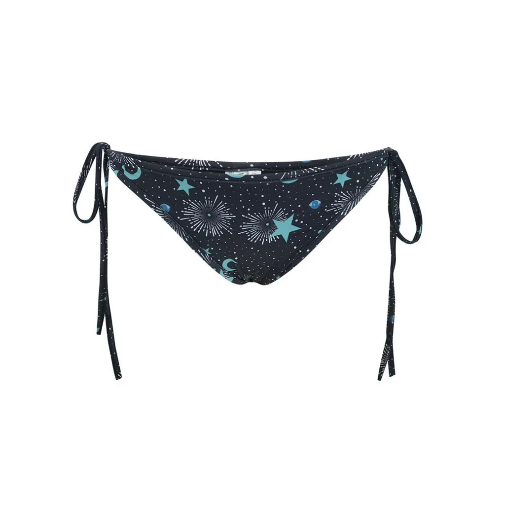 Женские топы Moon Sky из 2 частей с принтом бандажный купальник лямкой на шее и низкой