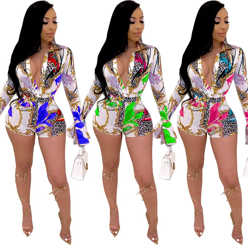 Leopard Two Piece Set Women Clothes Long Sleeve Shirt Top and Shorts Suit Sexy Birthday Club Outfits Matching Sets Ropa De Mujer