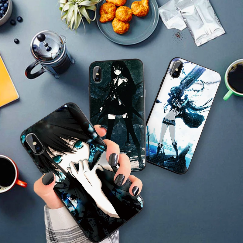 Для Xiaomi mi 6X X 2S 3 F1 9 CC9E CC9 8 SE A2 LITE A3 PRO 9T силиконовая лента Капа аниме black rock shooter