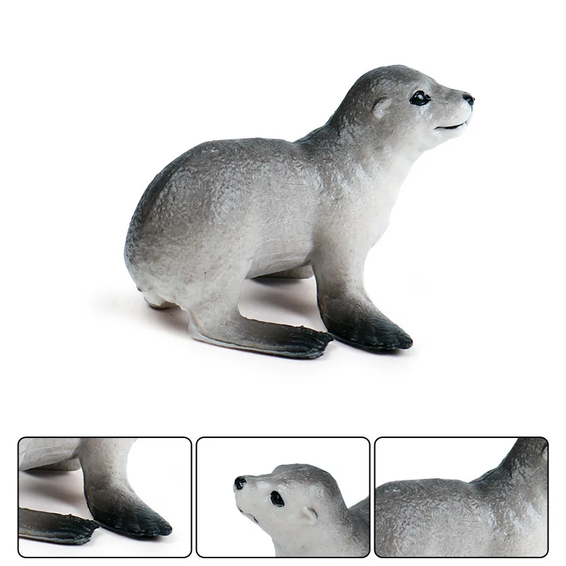 Небольших морских львов животных статуэтки коллекционные игрушки познание