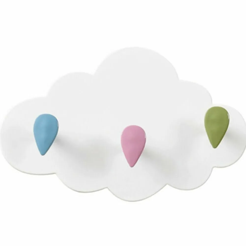 

Cute Cloud Shape Hook Self Adhesiv Wall Room Door HangingTowel Coat Holder Wall Mounted Hanger Bathroom Accessories Hat Hook