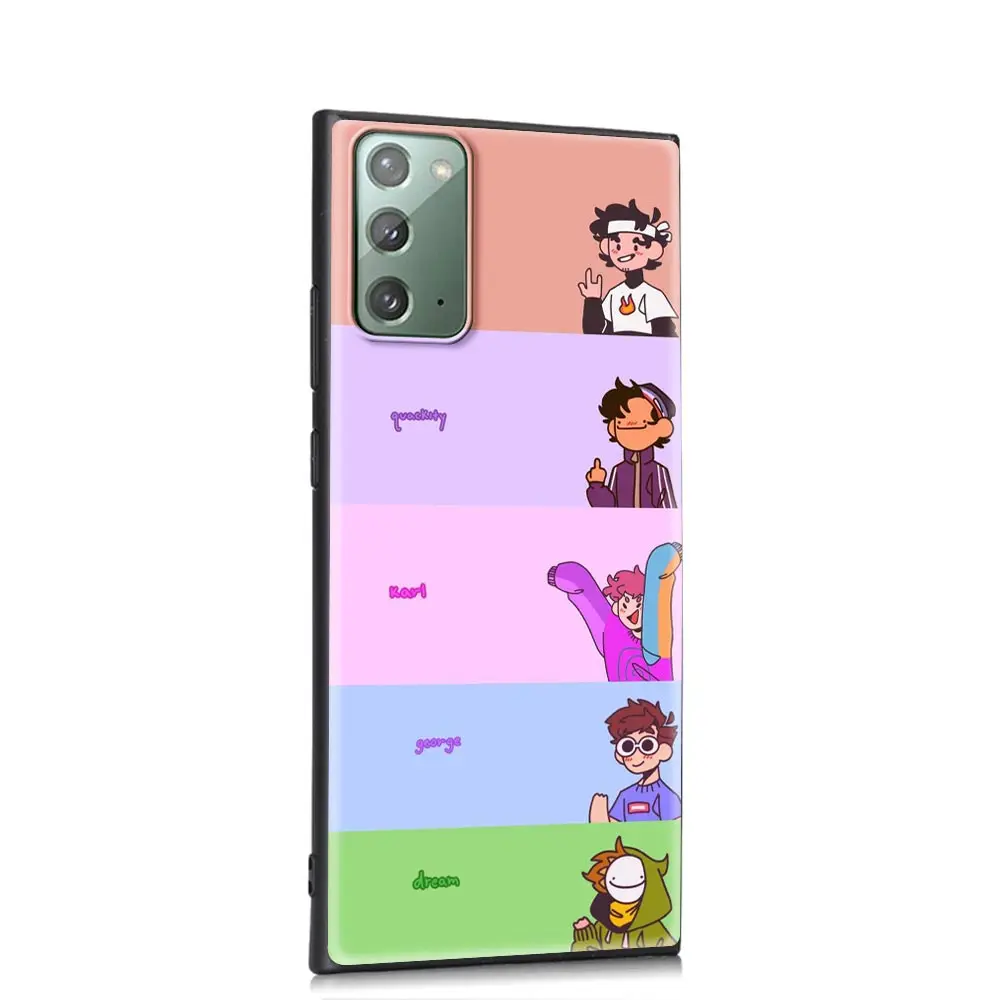 

Dream Smp Soft Phone Accessories Cover for Samsung Galaxy Note 20 Ultra 10 Lite 9 8 Plus 5G Luxury Funda Case Shell