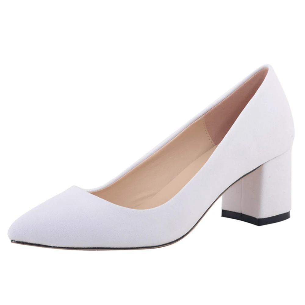 Женские замшевые туфли-лодочки на высоком каблуке с острым носком - купить по