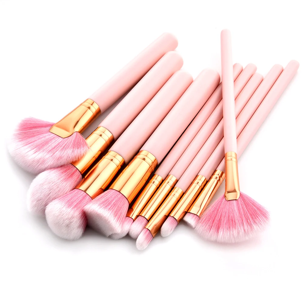 

4/10 Pcs Makeup Brushes Set Beauty Cosmetic Make Up Brush Foundation Powder Blush Eye Shadow Liner Lip Brush Tools Kit Maquiagem