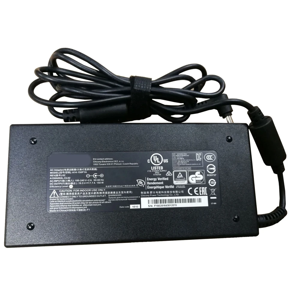 19 5 V 7.7A 150W Chicony AC адаптер Зарядное устройство подходит для MSI GF62 7RE MS-16J9 | Компьютеры