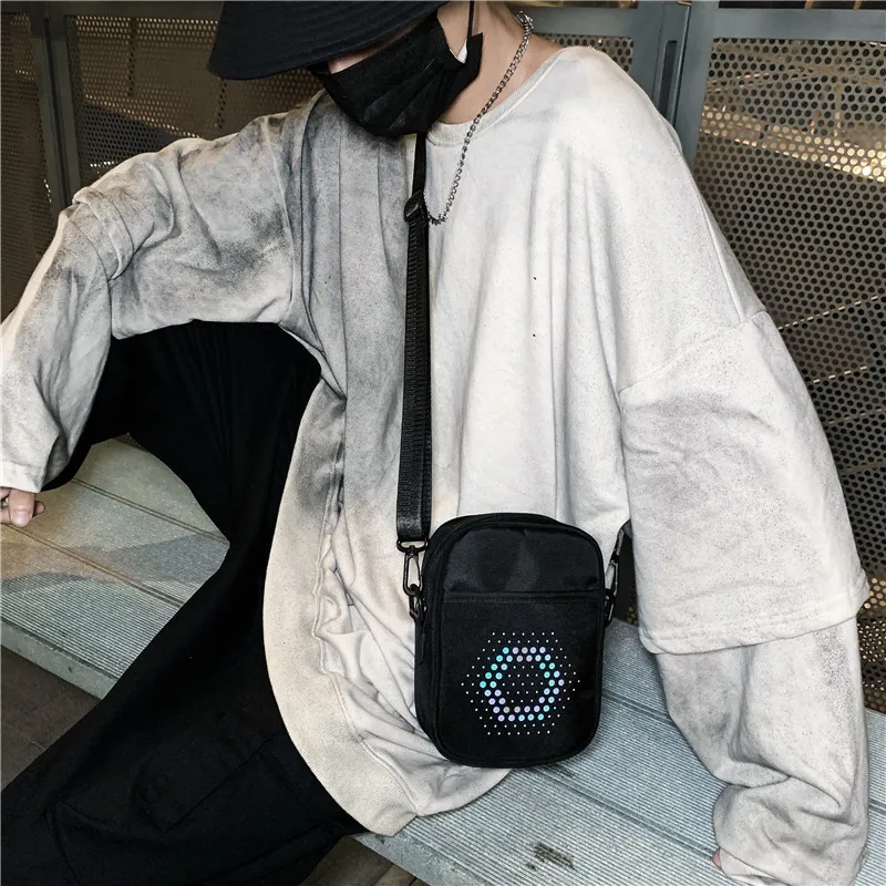 

YOUSE Brand New Couple Small Bag One-shoulder Cross-body Bag Fashion Trend Mini Hanging Bag Casual Bags Mobile Phone Belt Pack