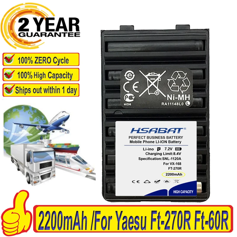 Лидирующий бренд 100% новый Fnb V94 83 Батарея для Yaesu Ft 270R 60R Vertex Vx 160 168 180 210 Vxa 220 414