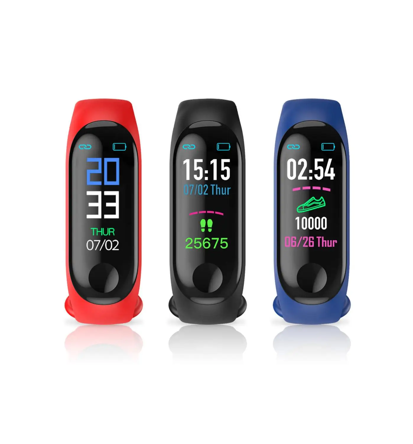Умный Браслет, 3 цвета, AOSST, Mi screen Band 4, носимый, умный фитнес-браслет, Bluetooth, спортивный, водонепроницаемый, для детей, подарки на день рождения