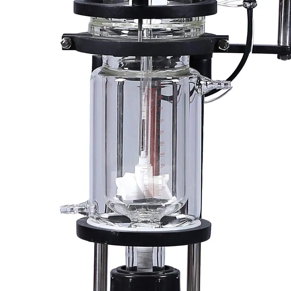 Двухслойный цилиндрический стеклянный реактор типа оболочки блок химической