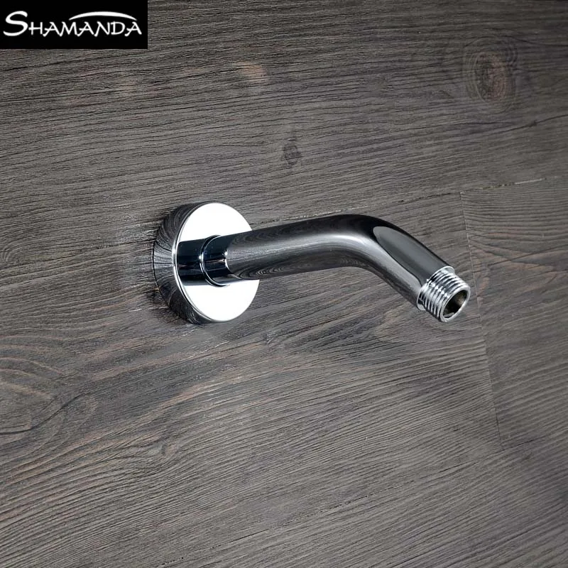 Настенный хромированный круглый кронштейн для душа аксессуары ванной комнаты