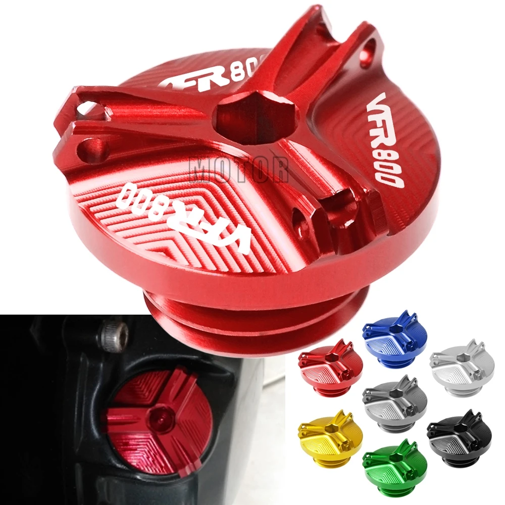 

For Honda VFR800 VFR800F VFR 800 VTEC Fi W1 Motorcycle M20*2.5 CNC Aluminum Engine Oil Cap Plug Oil Filler Cup Cover Bolt Screw