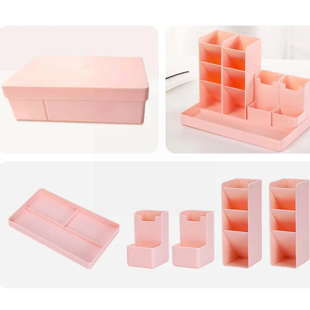 

Large Capacity Desk Accessories Storage Rack Pen Pencil Holder Holder Pen Holder Storage Brush Desk Office Makeup Stationer Z4R4