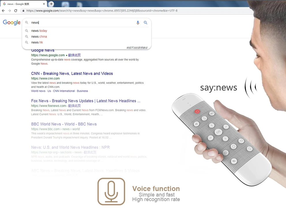 q40 voice remote control 2 4g wireless mini keyboard with ir learning air mouse gyros for android tv box h96 google assistant w2 free global shipping