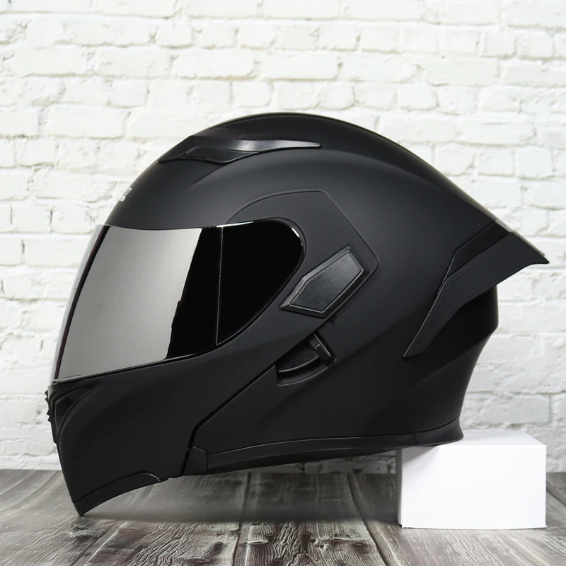 Модульный мото rcycle шлем флип анфас гоночный шлем cascos para мото двойной объектив может быть оснащен Bluetooth capacete DOT - Цвет: 18
